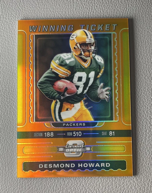 2019 Panini Contenders Optic Winning Tickets Orange #WT-DH Desmond Howard 16/50