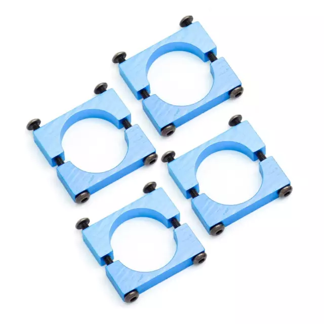 4sets 22mm CNC Aluminum Tube Clamp Mount (Blue Anodized)