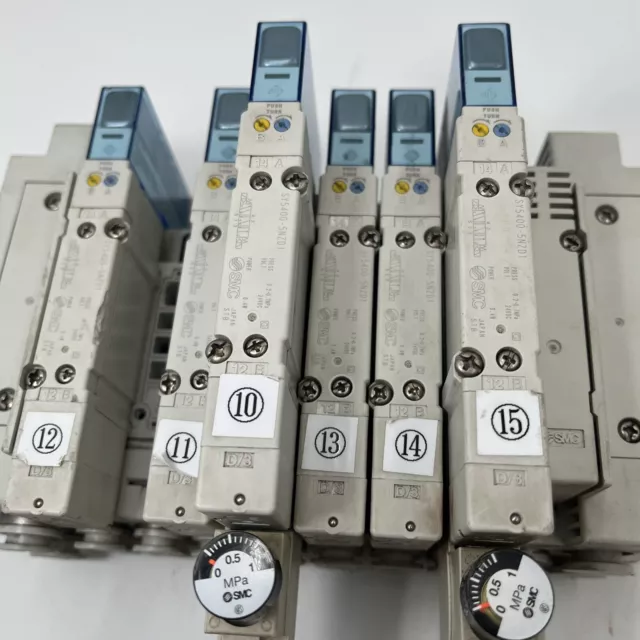 SMC EX500 Series SI UNIT & Manifold With Solenoid Valves Used & Working 2