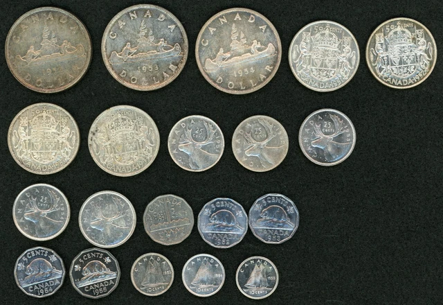 Canada Coins Lot of 20 Mix Dates & Denom