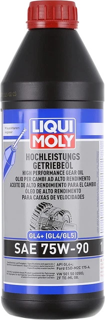 Liqui Moly 20012 SAE 75W-90 GL-4 Gear Oil - 1 Liter