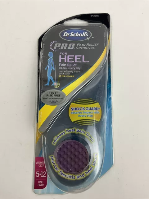 Dr. Scholl’s Pro Pain Relief Orthotics Heel Pain Relief All Day Women Sz 5-12