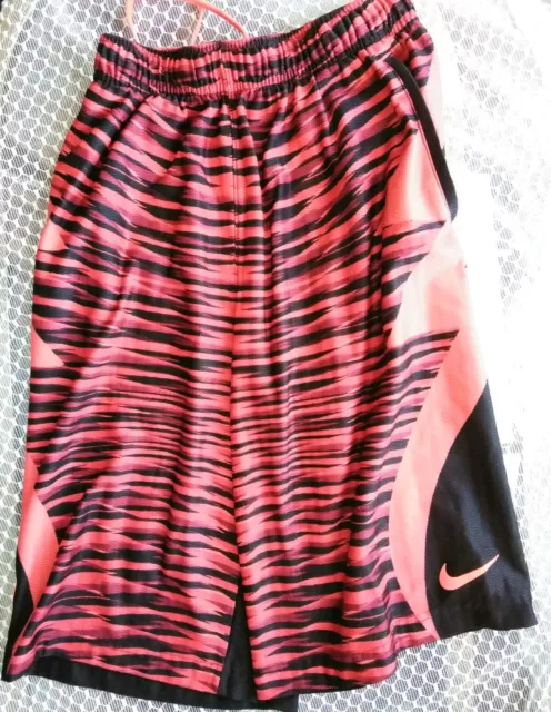 NIKE Dri Fit KD Basketball Shorts Large Red Black Youth Boys Girls