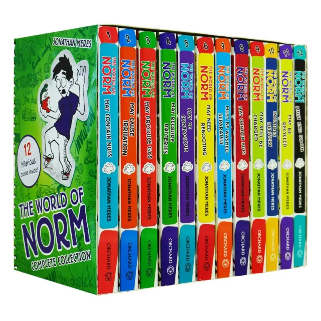 The World of Norm Collection 12 Books Box Set by Jonathan Meres - Ages 6-11 - PB