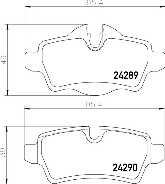 Mintex Rear Axle Brake Pad Set, disc brake MDB2930