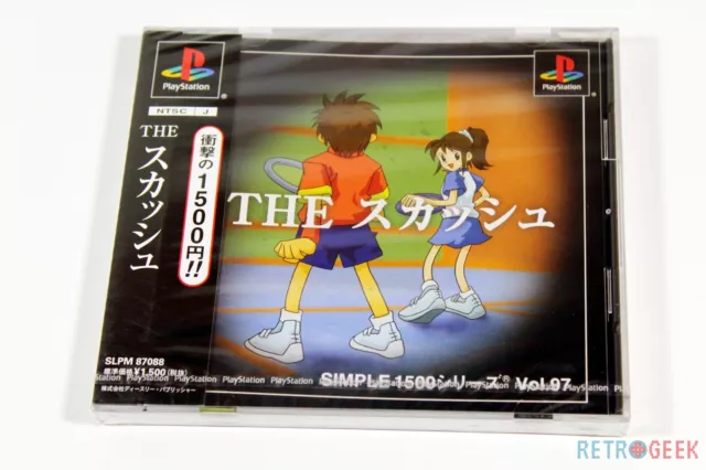 Jeu Simple 1500 Series Vol. 97 : The Squash [JAP] PlayStation / PS1 NEUF Blister 2