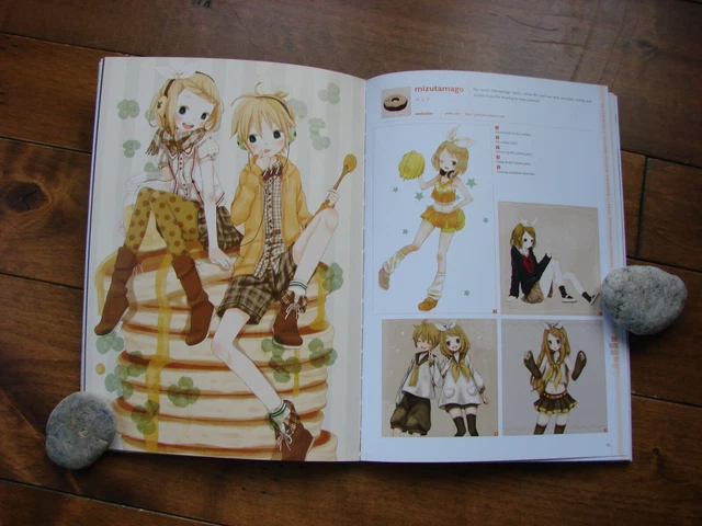 HATSUNE MIKU BOOK Graphics Character Collection CV02 Kagamine Rin Len ...