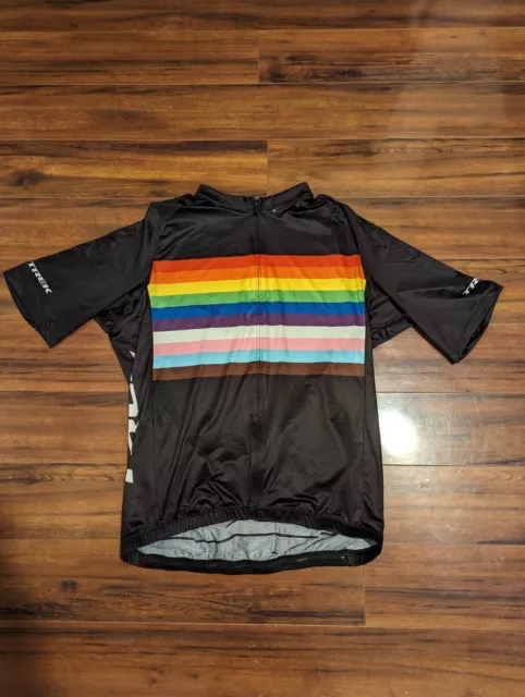 Bontrager Trek Cycling Jersey Mens XL Rainbow Pride Short Sleeve LGBTQ