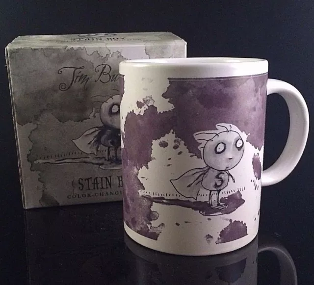 Tim Burton Dark Horse Stain Boy Color Changing Coffee Cup / Mug Deluxe Box