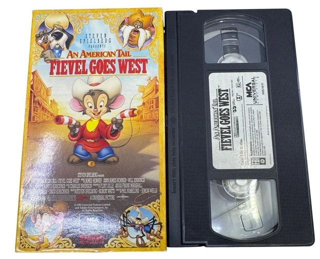 AN AMERICAN TAIL Fievel Goes West VHS Movie Vintage 1991 Animated