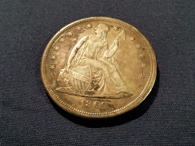 1860-O Seated Liberty Dollar Nice Details Rare Key Date