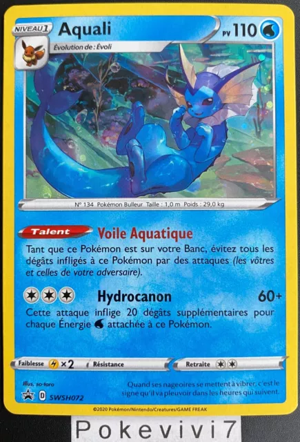 Pokemon Card AQUALI SWSH072 Holo PROMO Sword & Shield EB FR NEW