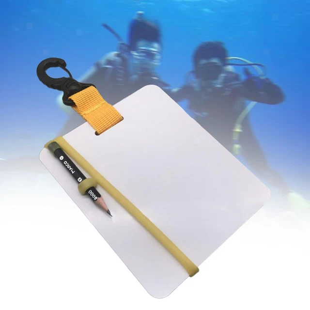 Carnet De Plongée Étanche Keenso | Tablette D'Écriture Sous-Marine | Ardoise Avec Stylo Attaché | Papier Imperméable | Idéal Plongée, Natation, Sports Nautiques