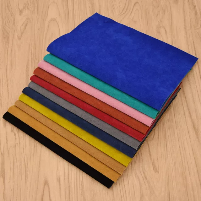 A4 Synthetic Leather Velour Fabric Sheet DIY Handbag Sewing Material Supplies