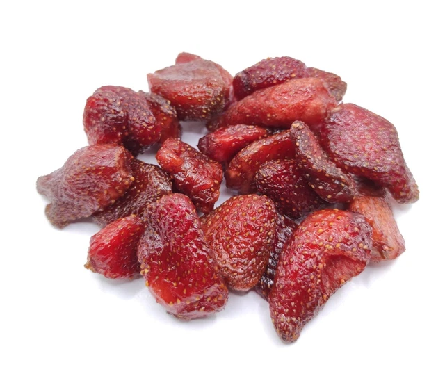 Fragole osmotiche essiccate senza zucchero VEGANE A BASSO CONTENUTO CALORICO *SPEDIZIONE GRATUITA *