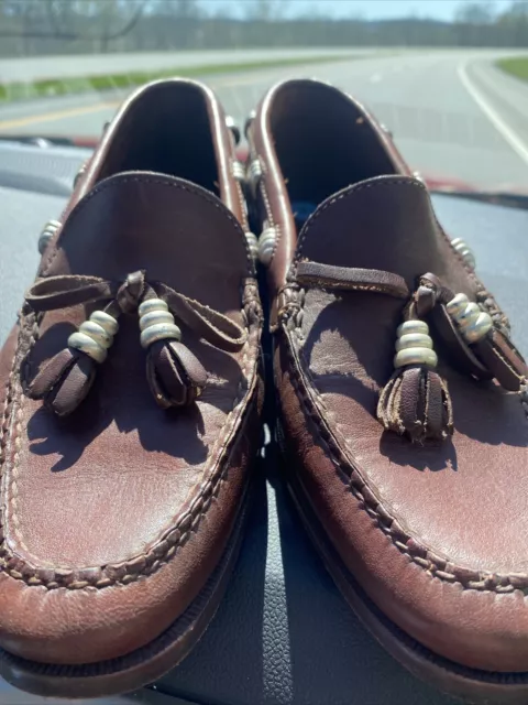 VINTAGE COLE HAAN Country tassle loafers 6.5 N/M brown leather ...