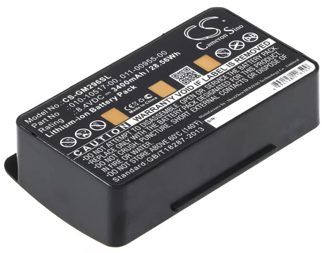 8.4V Batterie pour Garmin Gpsmap 495 Premium Cellule 3400mAh Lithium-Ion Neuf UK