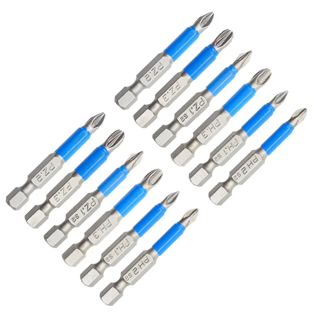 Saxton Schraubendreher-Bits-Set, Magnetisch, 89 Mm – PZ1, PZ2, PZ3, PH1, PH2, PH3, TX20, TX25, TX30, TX40, 10-teilig