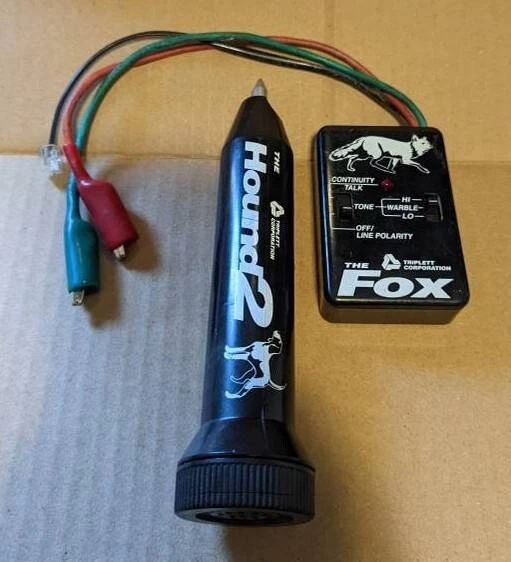 Triplett Wire Tracer Fox & The Hound 2 cable installation tool used working