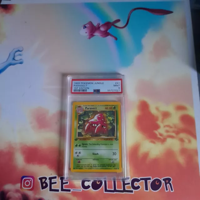 PSA 9 1st Edition Parasect 41/64 Jungle Set Pokemon Card