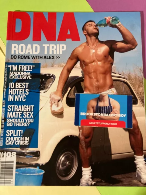 DNA MAGAZINE, #108 AUSTRALIAN GAY MAGAZINE FOR MEN, Gay Interest, Cover: Alex