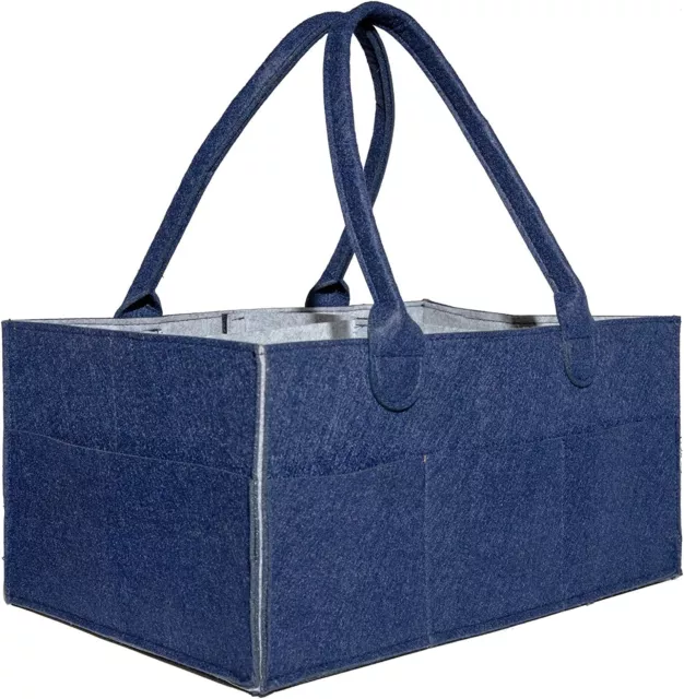 Baby Nappy Caddy Changing Bag Organizer Portable Nursery Storage Basket Tote