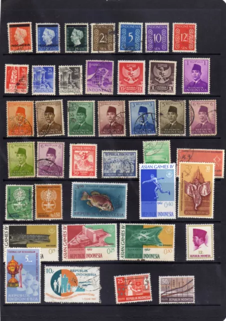 96 stamps from Indonesia  Collection  see scans FREEPOST