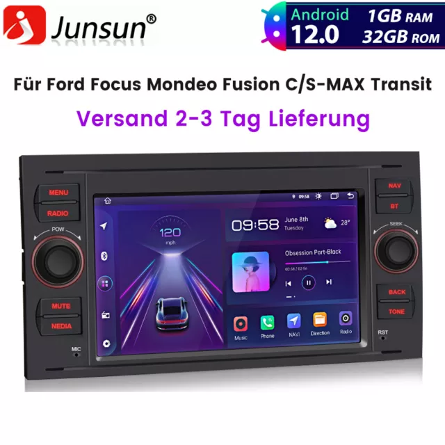 Für Ford Focus Mondeo Fusion C/S-MAX Transit Android Autoradio GPS NAVI SAT DAB+