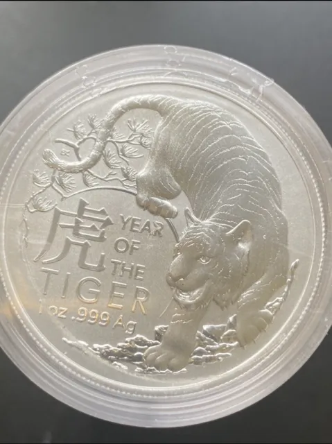 2022-RAM Royal Australian Mint “Year Of The Tiger” 1 oz Silver Coin