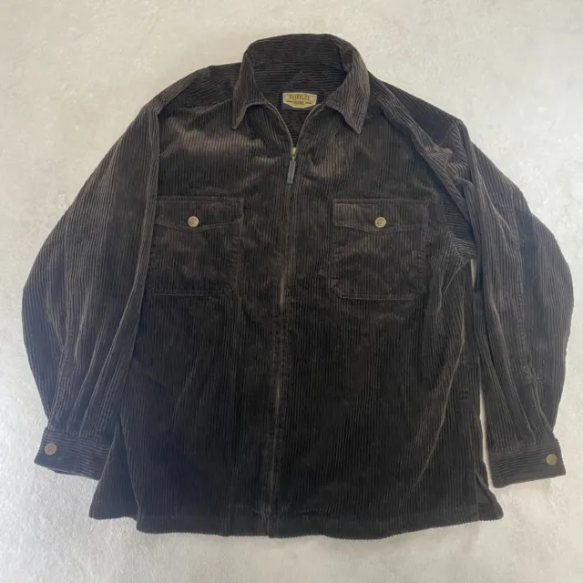 Vintage Everblue Original Men’s M Corduroy Coat Brown Full Zip Up Jacket