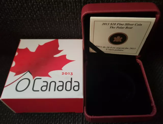 Mds Kanada Canada Original Etui Für 10 Dollar 2013 The Polar Bear, Leer, Empty