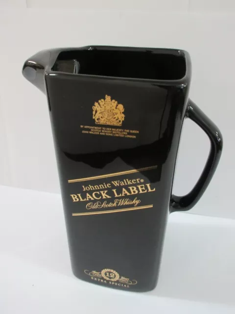 Johnnie Walker Black Label Scotch Whisky Advertising Water Jug / Wade  England