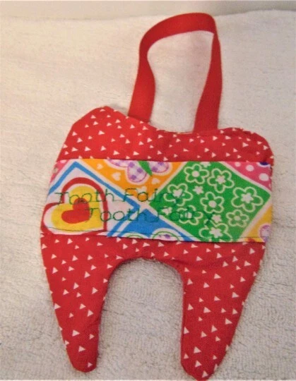 Handmade Tooth Fairy Pocket with Hanging Strap
