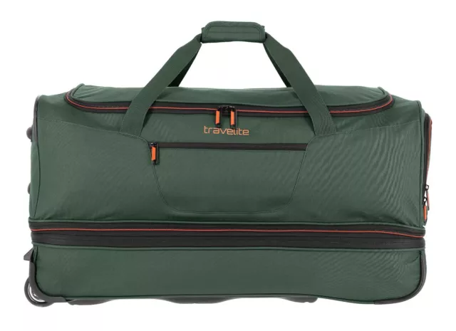 Bolsa de viaje travelite Basics Wheeled Duffle M carro verde oscuro verde oscuro