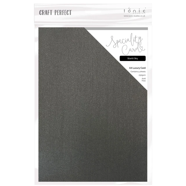 Cartas Craft Perfect Lujo En relieve A4 5/Paquete-Cielo Estrellado -LUXEMB-9855E