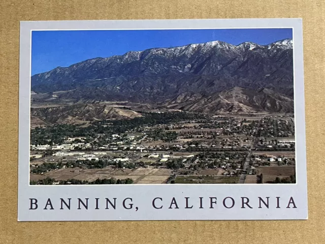 Postcard Banning California CA Scenic Aerial View Greetings Vintage PC