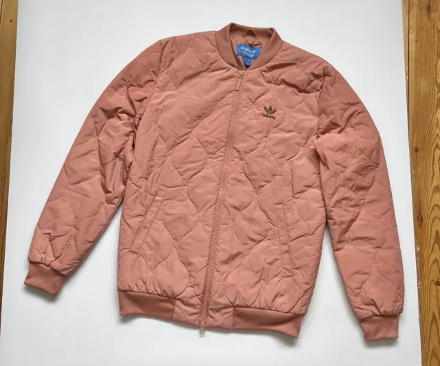 Adidas originals oversized deals quilted bomber jacket