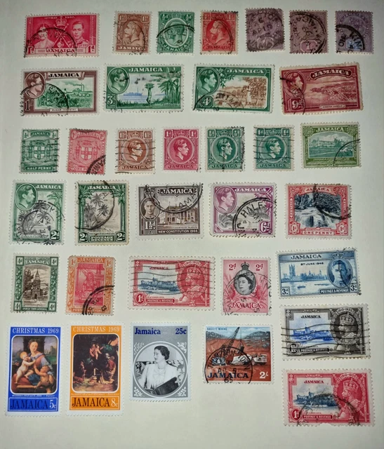 JAMAICA STAMP COLLECTION British Colony Territory Kings & Queen