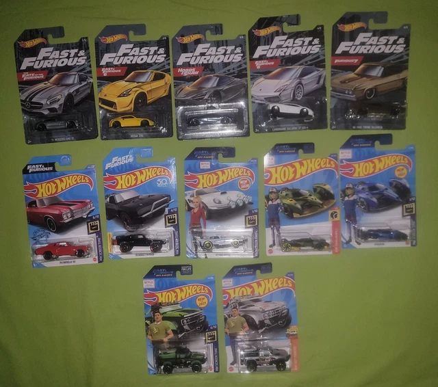 HOT WHEELS FAST and Furious HW Screen Time Car Vehicle Toy Set Lot 40.