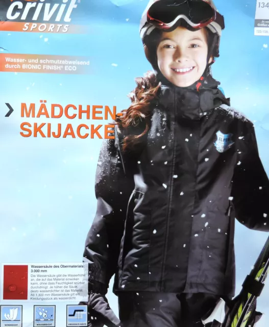 Mädchen Skijacke Gr. 122-152 Kinder Snowboardjacke Winterjacke Jacke Ski NEU