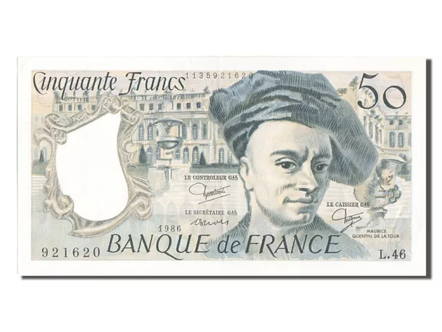 [#203534] Billet, France, 50 Francs, 50 F 1976-1992 ''Quentin de La Tour'', 1986