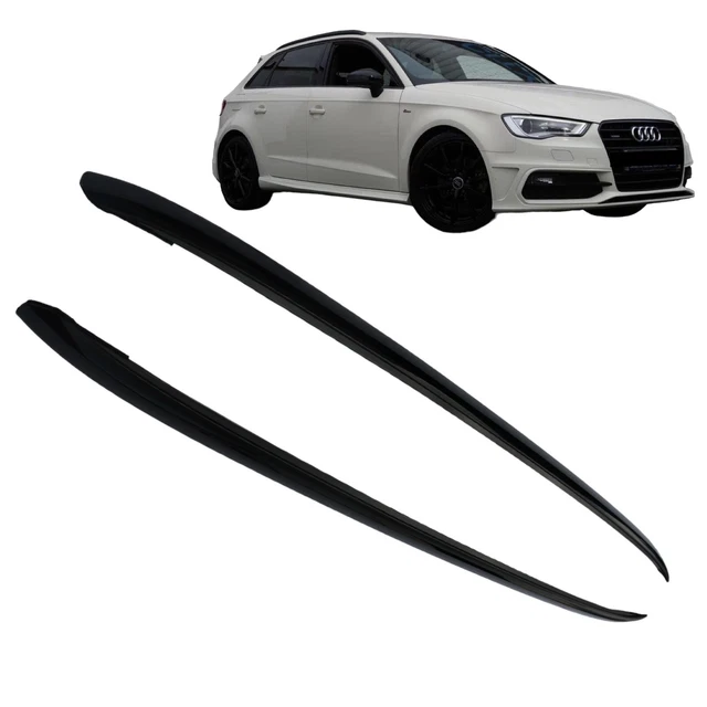 FITS AUDI A3 S3 Sportback 20122016 Roof Bars Styling Rails Gloss Black
