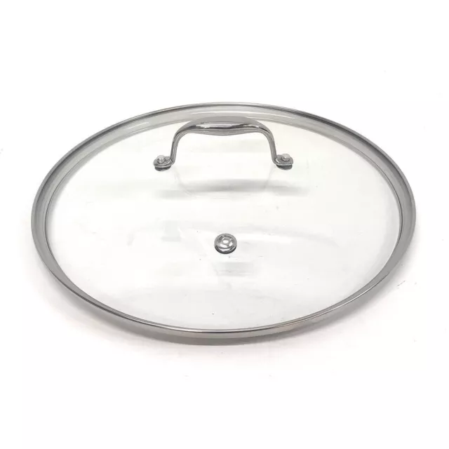 Commercial 10-Inch Lid, Stainless Steel Tempered Glass 007052