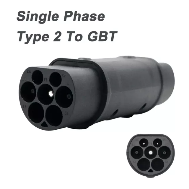 Single Phase Type 2 To GBT 32A 220V Electric EV Car Charging Adapter Connector