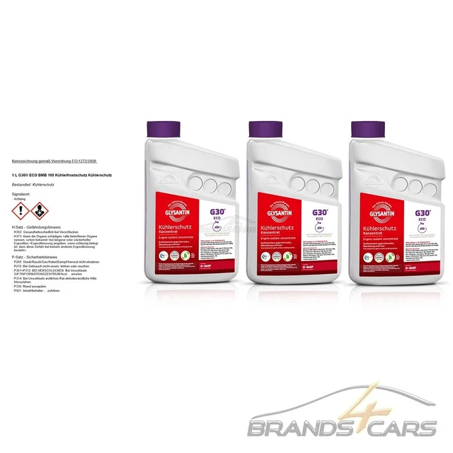 3x1 L GLYSANTIN® G30® ECO BMB 100 PROTEZIONE REFRIGERATORE PROTEZIONE RADIATORE ROSA 5116002