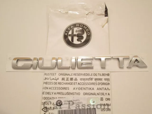 Scritta Stemma Alfa Romeo Giulietta 2016 Originale Posteriore Logo Sigla Fregio