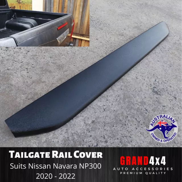 Tailgate Cover Cap Trim Guard Matte Black for Nissan Navara NP300 2020 - 2022