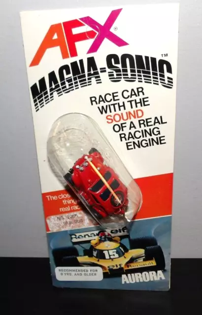 Aurora Afx Magna Sonic Red Baja Bug #1065 Slot Car Ho Scale Nos 1978