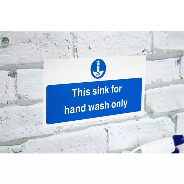 Vogue Hand Wash Only Sign PAS-L952 3