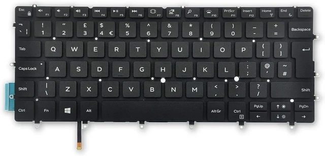 TOUCHE DE CLAVIER DE REMPLACEMENT Pour Dell XPS 13 9370 - Référence DE367 - Occasion, Une Seule Touche